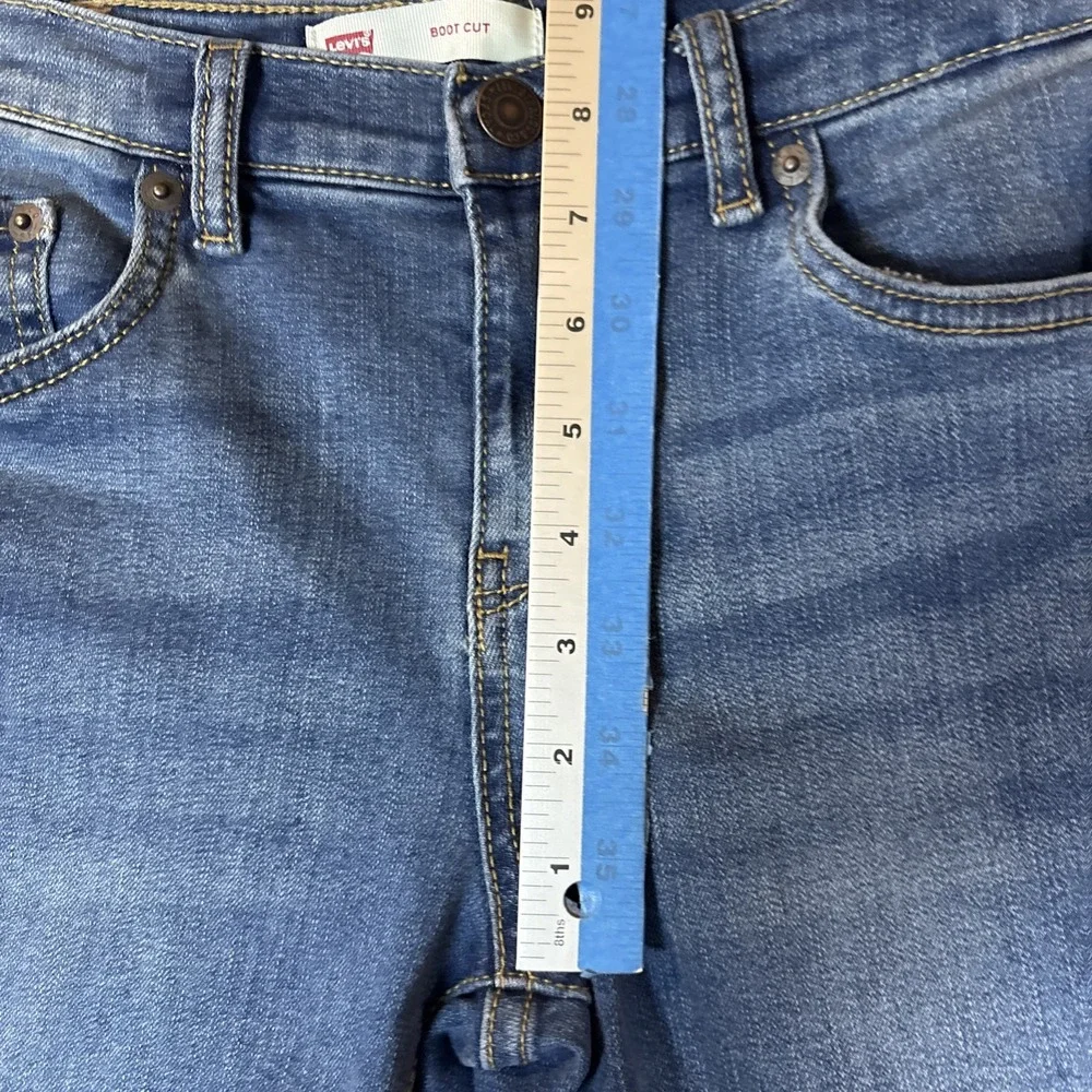 Youth Levi's Boot Cut Blue Jeans Size 10 Reg with Adjustable waist